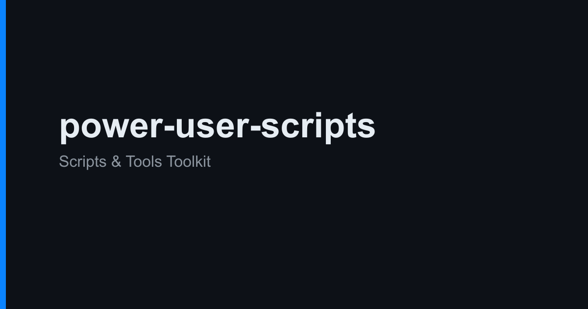 CMD utilities - power-user-scripts